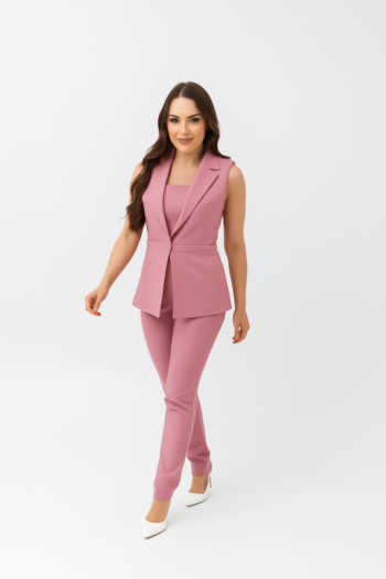 Conjunto Zainab Palo de rosa (tres piezas)