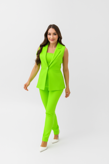 Conjunto Zainab Verde Neón  (tres piezas)