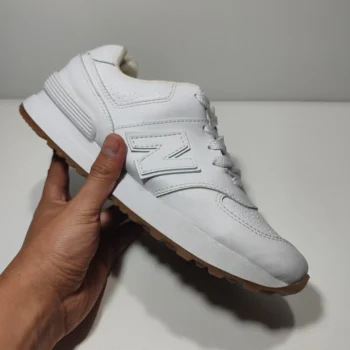 new balance blanco entero cuero