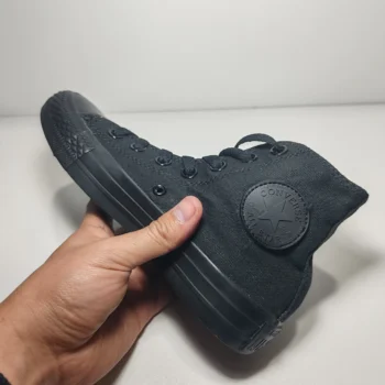 converse caña alta negro entero