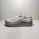 converse blanco plataforma